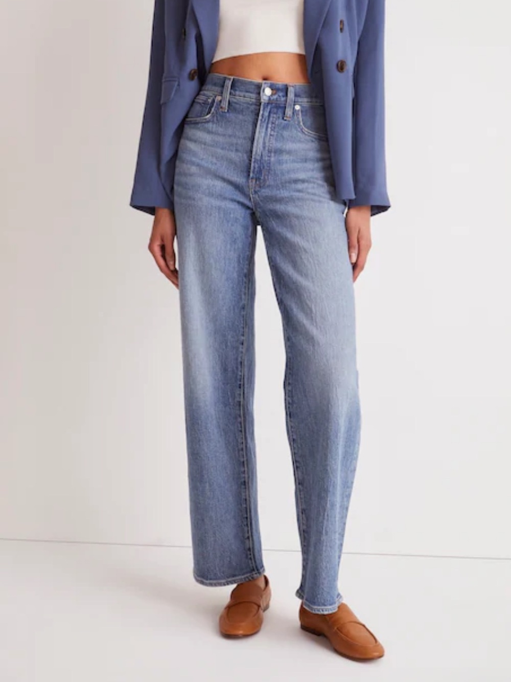 Madewell Perfect Vintage wide leg Jean in Heathcote wash size 23